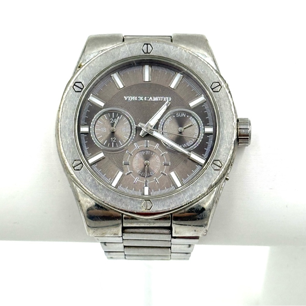 Vince Camuto VX9J Day Date 24 Hour Wrist Watch